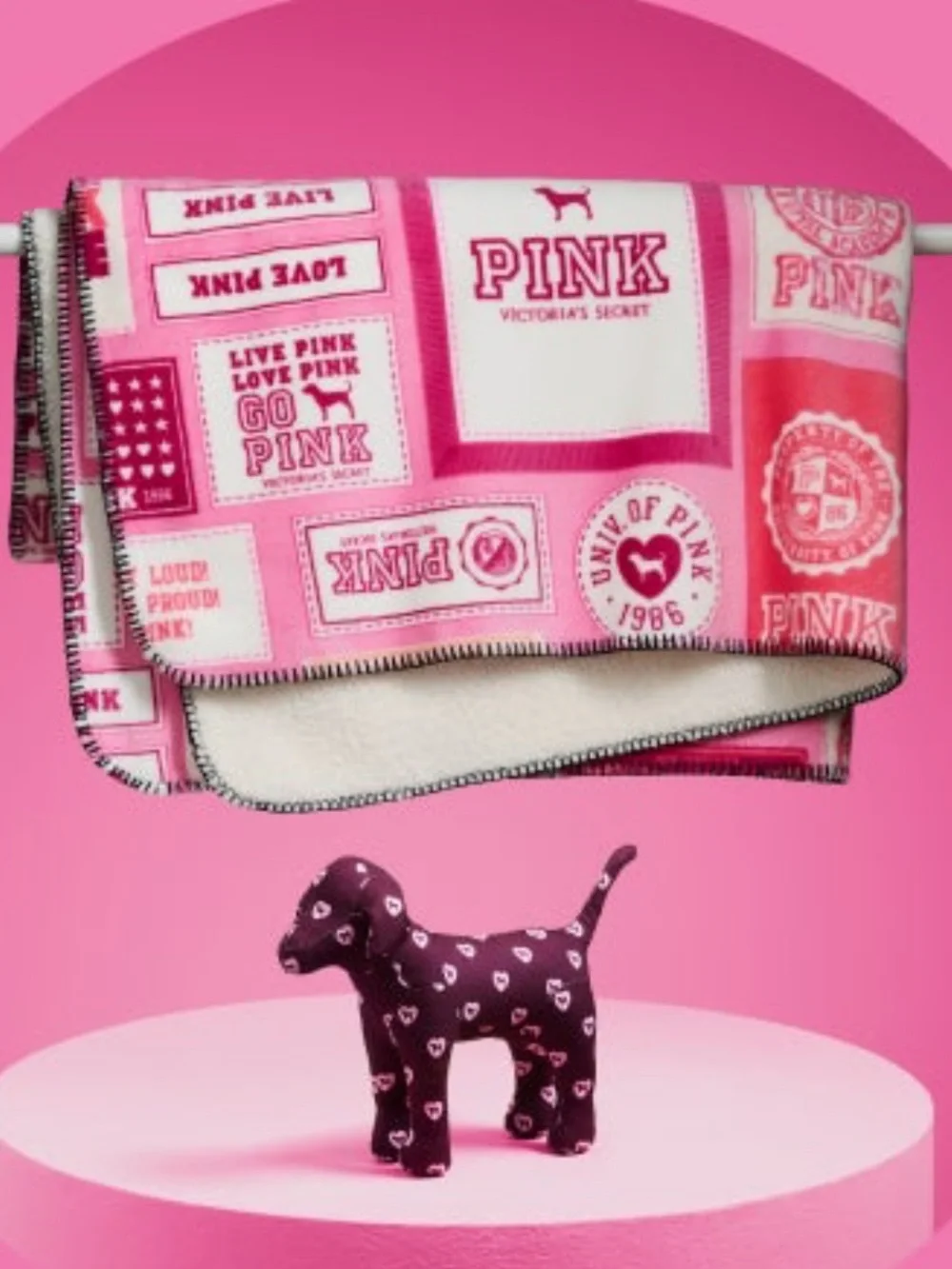 NWT VICTORIA’S SECRET Coxy Blanket + Plush mini dog